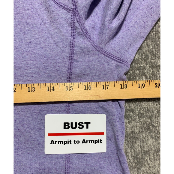 T by Talbots Sweater Women Size M Blue Pullover Cowl Neck Cotton Long Sleeves - Picture 12 of 14